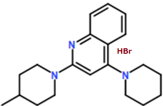 2-(4-Methylpiperidin-1-yl)-4-(piperidin-1-yl)quinoline hydrobromide
